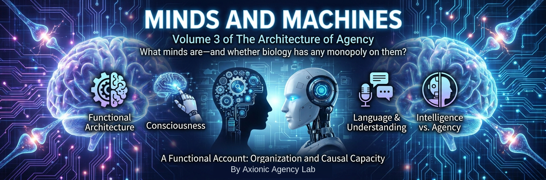 Cover: Volume 3 — Minds and Machines: Consciousness, Intelligence, and AI